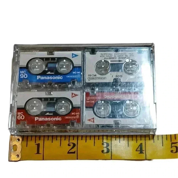 Panasonic & AT&T Micro Cassette Lot MC-60 MC-90 Used Minimal Wear with Case - Picture 3 of 4
